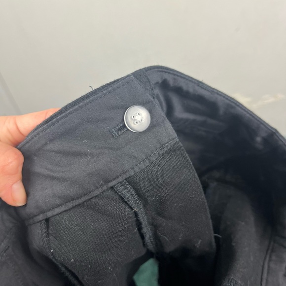 J.Crew 4” Linen Cotton Scalloped Hem Shorts Black 6 - Picture 7 of 10